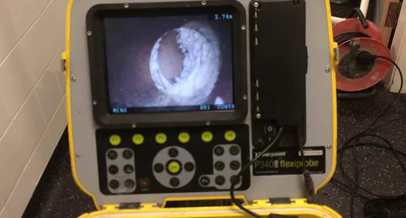 CCTV inspection after drain jetting