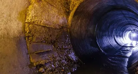 Engineer clearing a blocked drain in Manchester