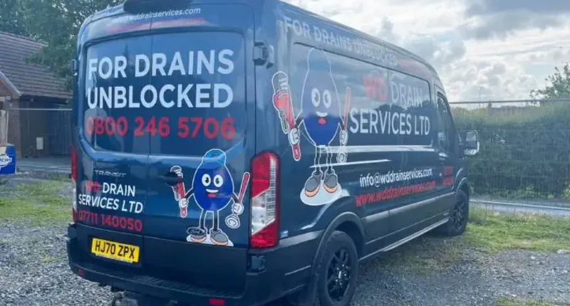 WD Drain Services tanker vehicle